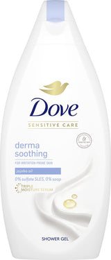 6x Dove Derma Soothing Douchegel 400ml