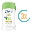 3x Dove Go Fresh Komkommer Deostick 40ml, VoordeligInslaan.nl