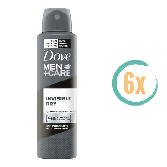 6x Dove Invisible Dry Deospray 150ml