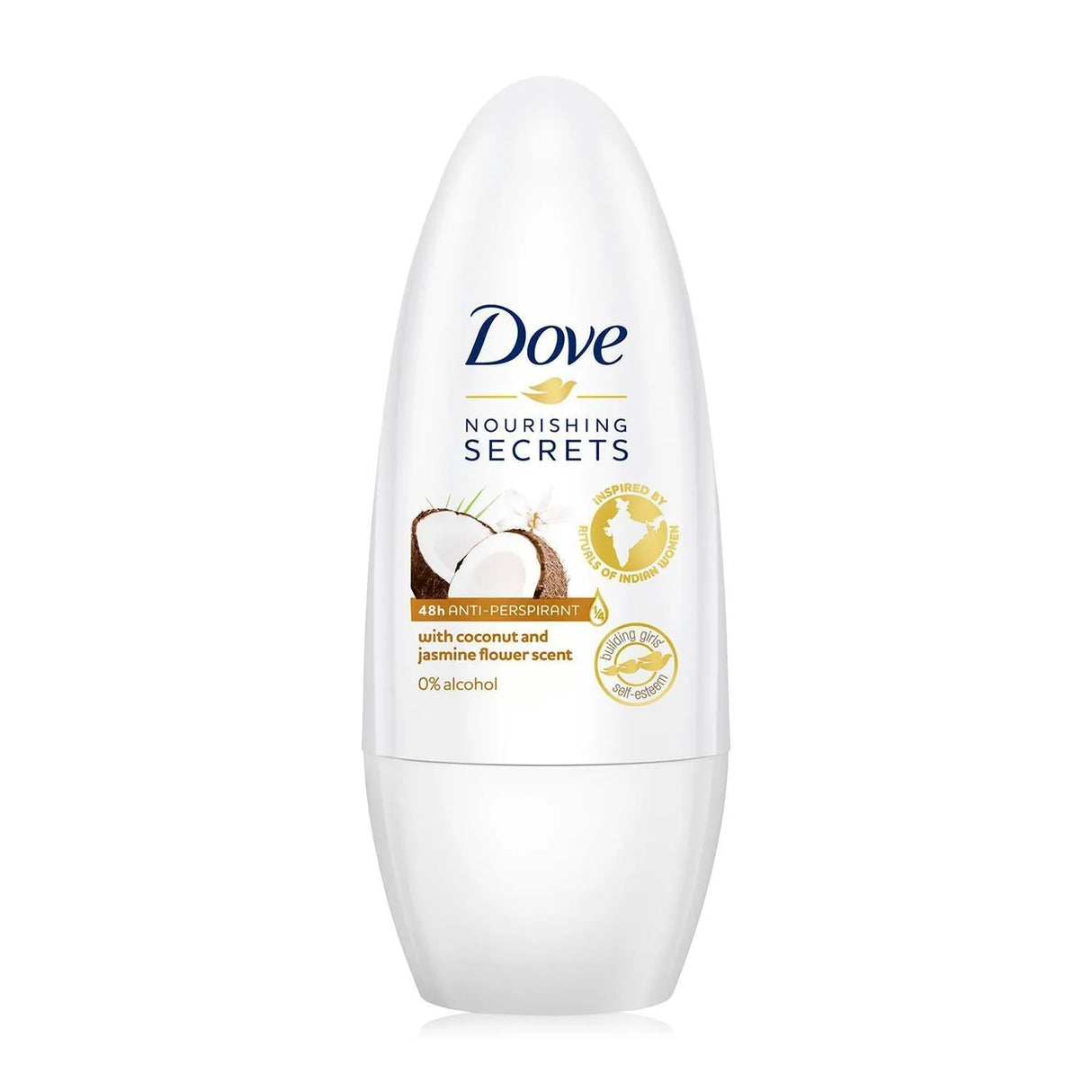 6x Dove Kokos en Jasmijn Deoroller 50ml, VoordeligInslaan.nl