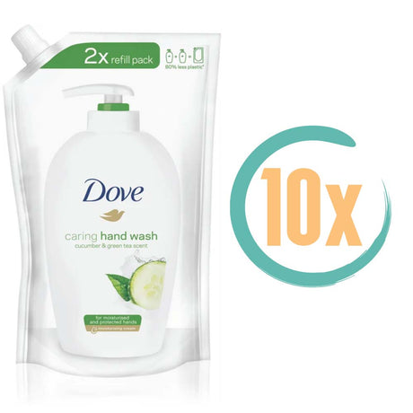 10x Dove Komkommer Handzeep Navulling 500ml, VoordeligInslaan.nl