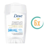 6x Dove Maximum Protection Original Deostick 45ml