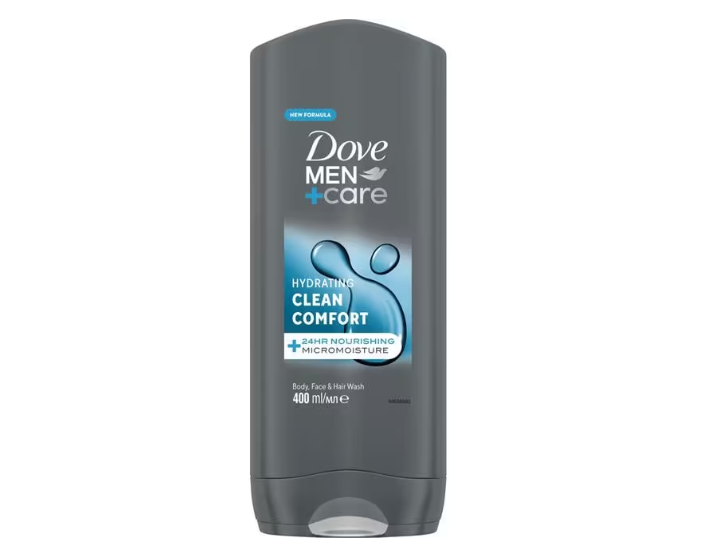 3x Dove Men Clean Comfort Douchegel 400ml