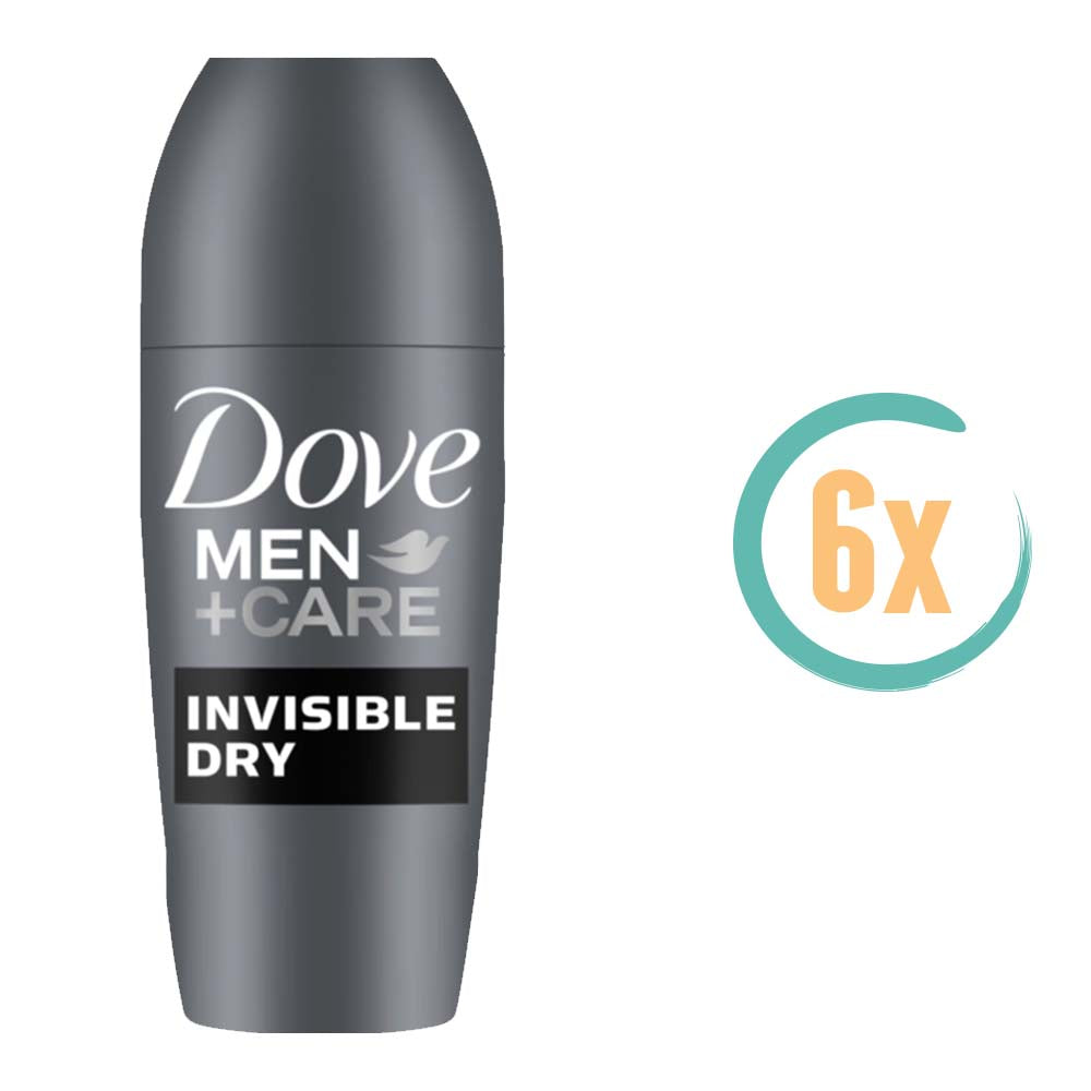 6x Dove Men+Care Invisible Dry Deoroller 50ml