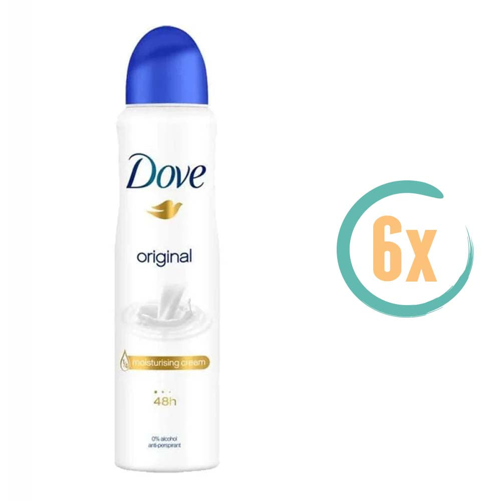 6x Dove Original Deospray 150ml