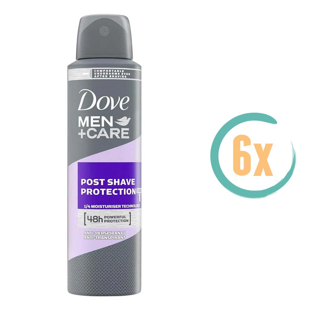 6x Dove Post Shave Protection Deospray 150ml