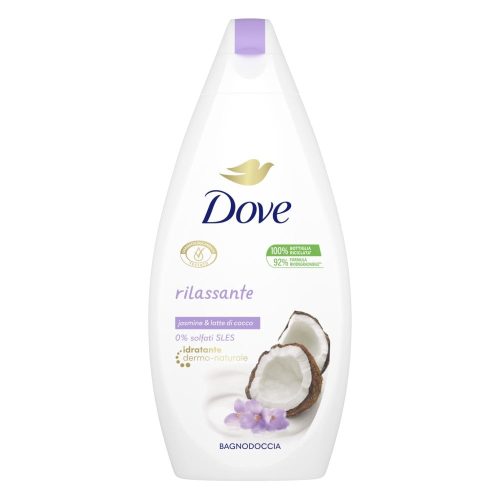 6x Dove Relaxing Coconut & Jasmine Douchegel 450ml