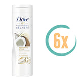 6x Dove Restoring Ritual Bodylotion Kokos en Amandel 400ml, VoordeligInslaan.nl