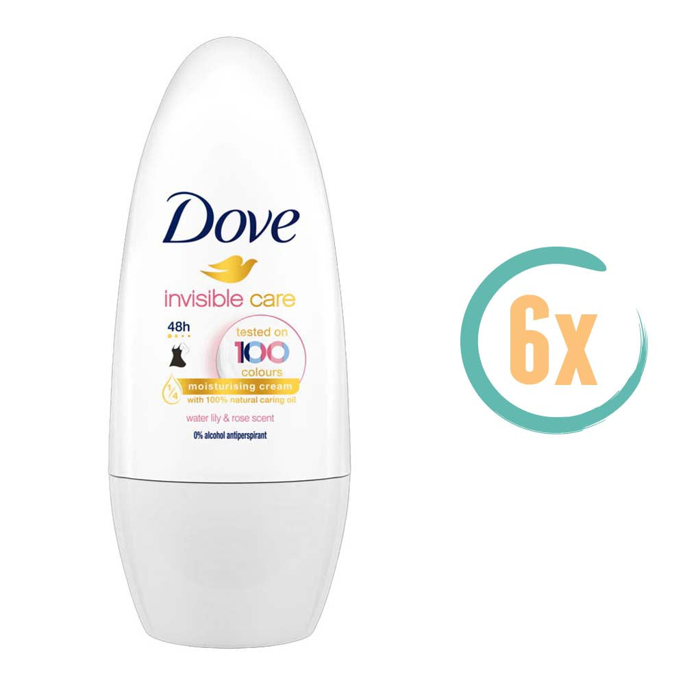 6x Dove Invisible Care Deoroller 50ml