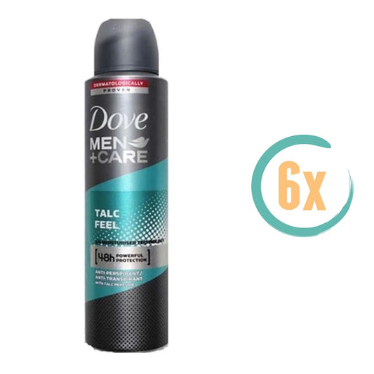 6x Dove Talc Feel Deospray 150ml