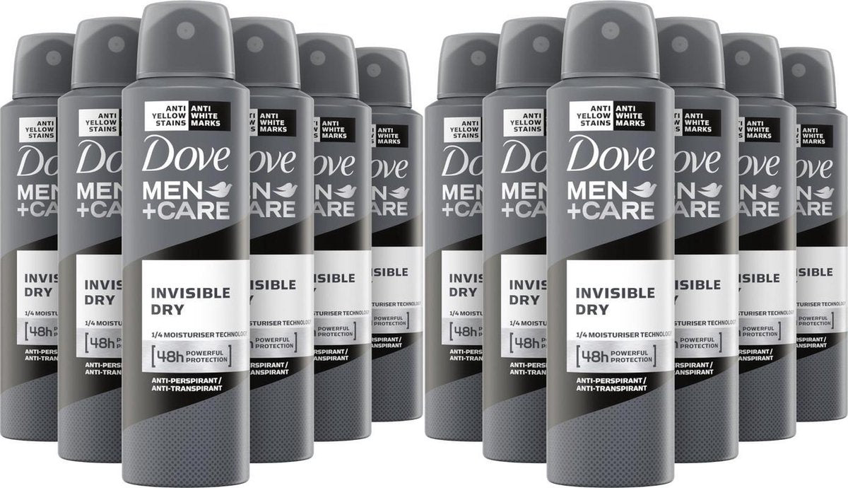 12x Dove Invisible Dry Deospray 250ml, VoordeligInslaan.nl