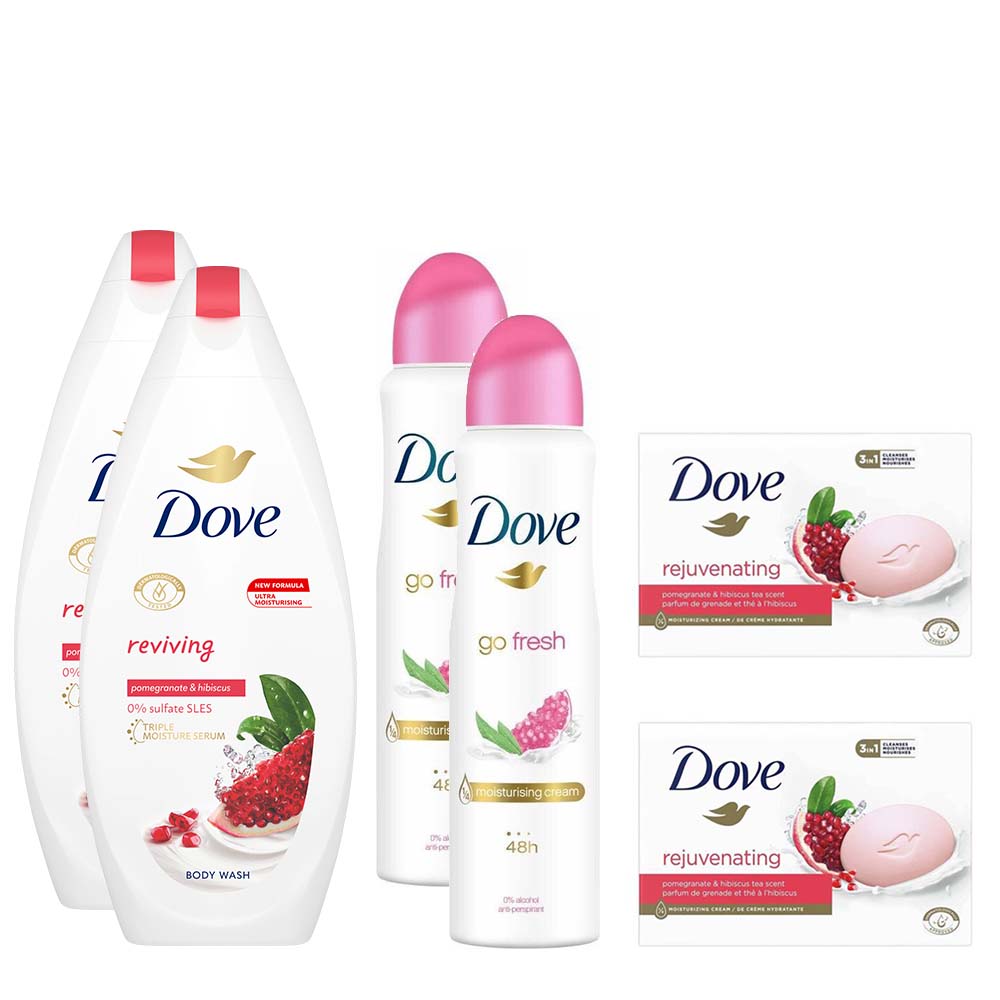 Dove Granaatappel Voordeelpakket 6-delig, VoordeligInslaan.nl