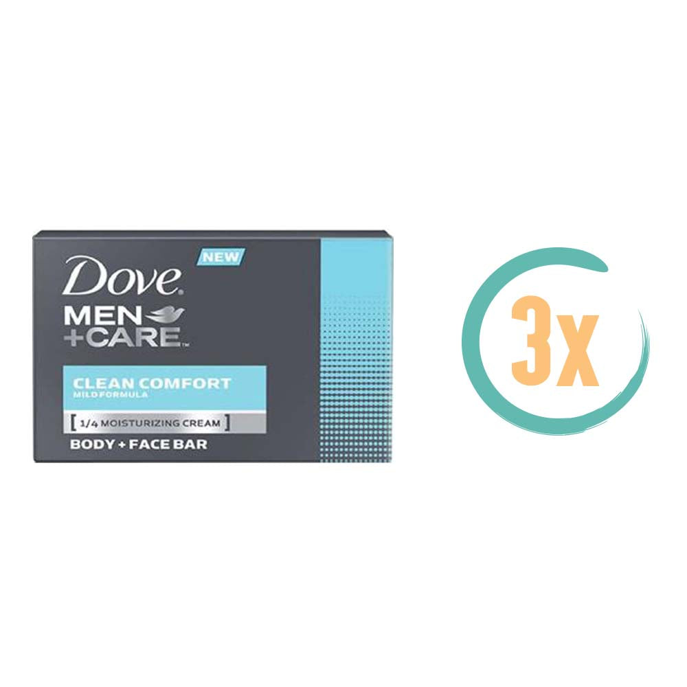 3x Dove Men Clean Comfort Zeep 100gr