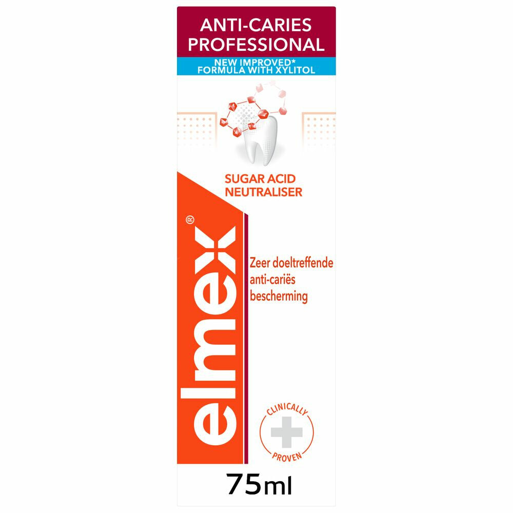 4x Elmex Anti-Cariës Professional Tandpasta 75ml, VoordeligInslaan.nl