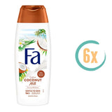 6x Fa Coconut Milk Douchegel 250ml