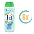 6x Fa Coconut Water Douchegel 250ml, VoordeligInslaan.nl