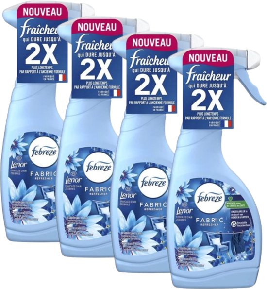 4x Febreze Textielverfrisser Lenor Zeebries 500ml