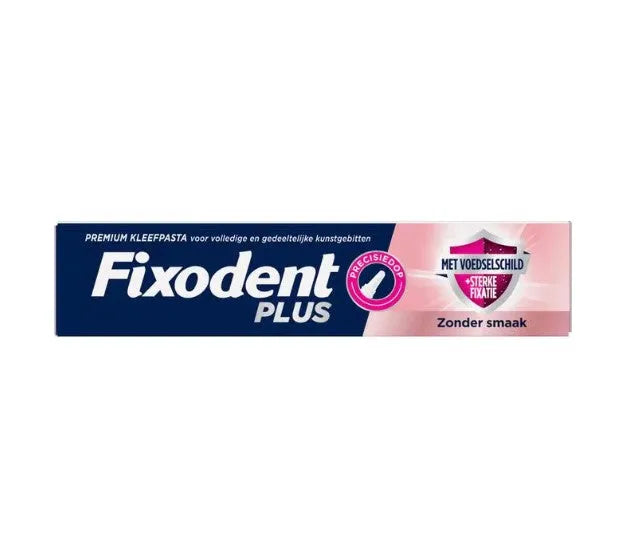 6x Fixodent Plus Kleefpasta met Voedselschild 40gr