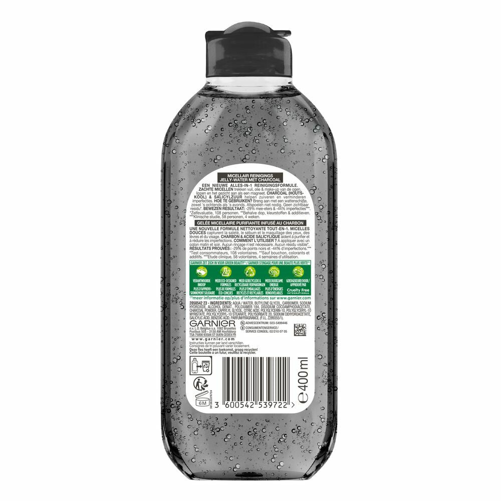 Garnier Micellair Alles-in-1 Reinigings Jelly-Water Charcoal 400ml