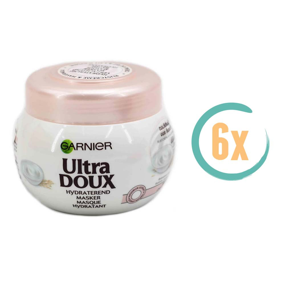 6x Garnier Ultra Doux Zachtheid van Haver Haarmasker 300ml