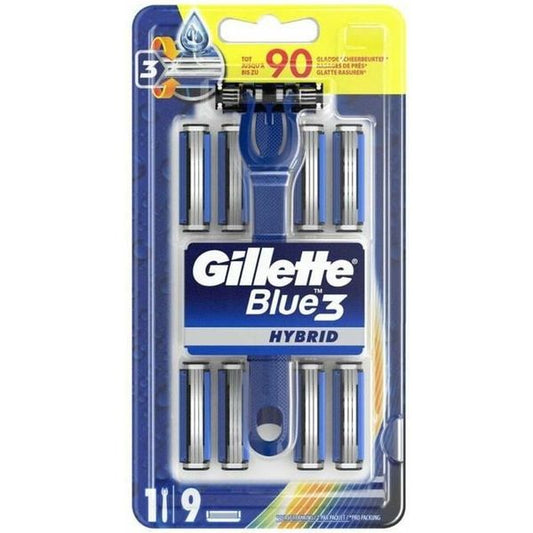 Gillette Blue Hybrid Wegwerpscheermesjes 9 stuks