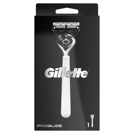 Gillette Proglide Monochrome Scheermes Houder Wit + Mesje