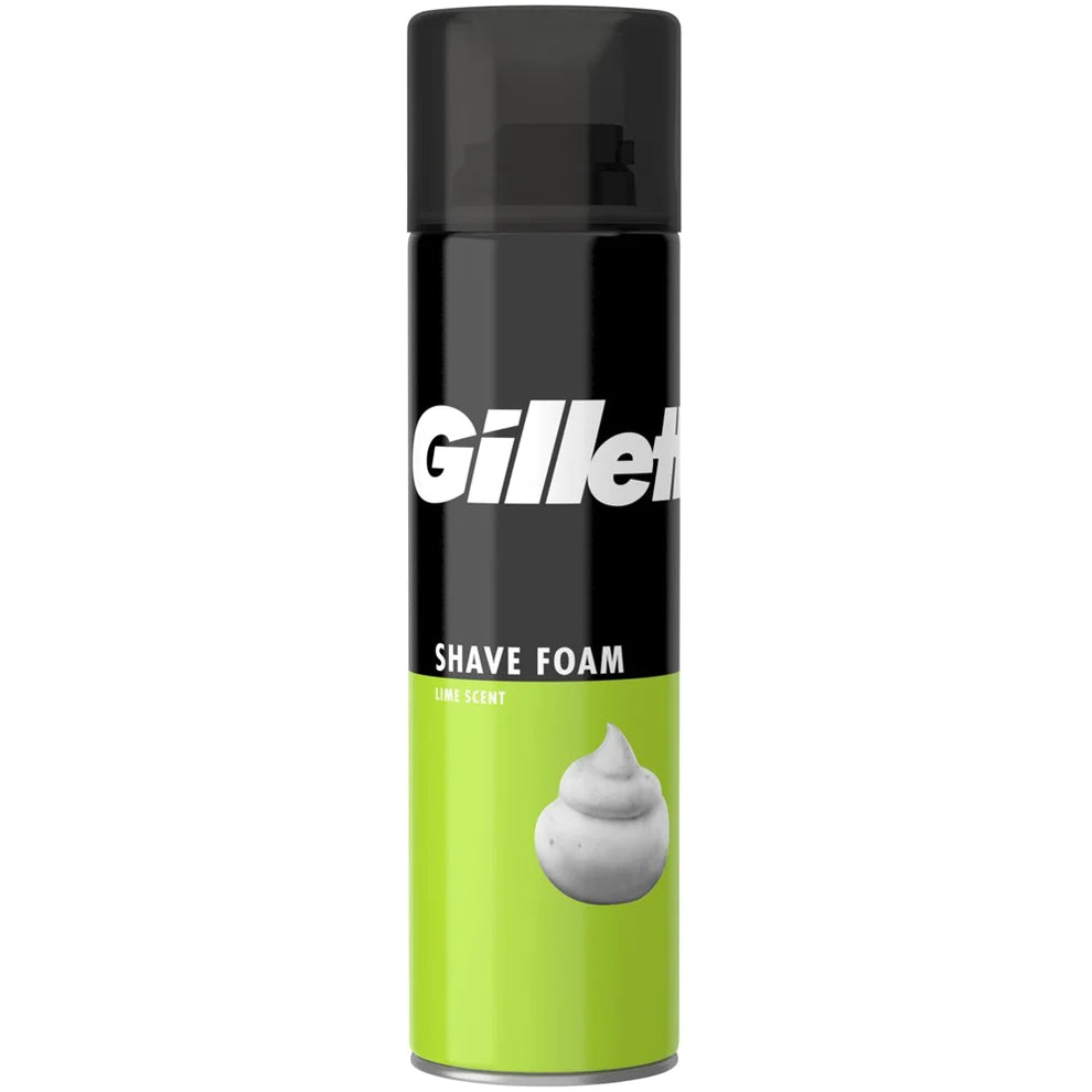 6x Gillette Scheerschuim Lime Scent 200ml