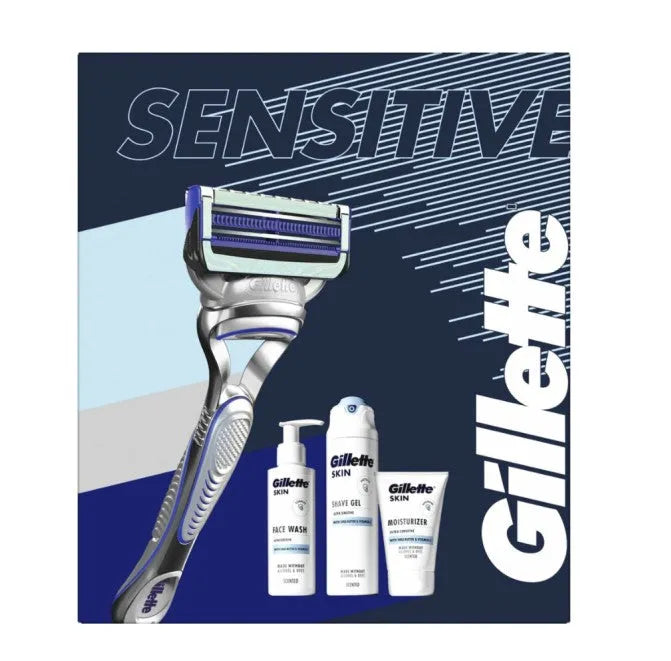 Gillette Sensitive Skin Geschenkset 4-Delig