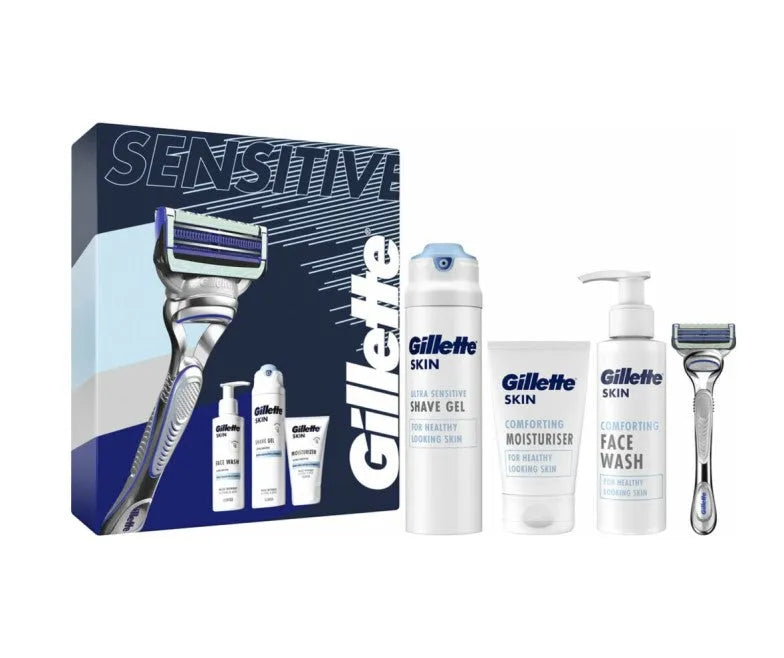 Gillette Sensitive Skin Geschenkset 4-Delig