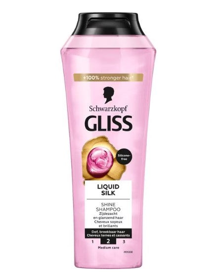 6x Gliss Kur Liquid Silk Shampoo 400ml