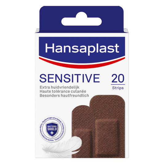 Hansaplast Sensitive Pleister Dark 20 Strips