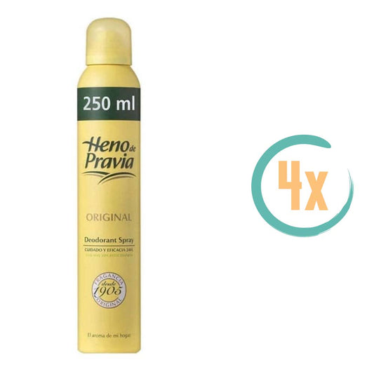 4x Heno de Pravia Deospray 250ml