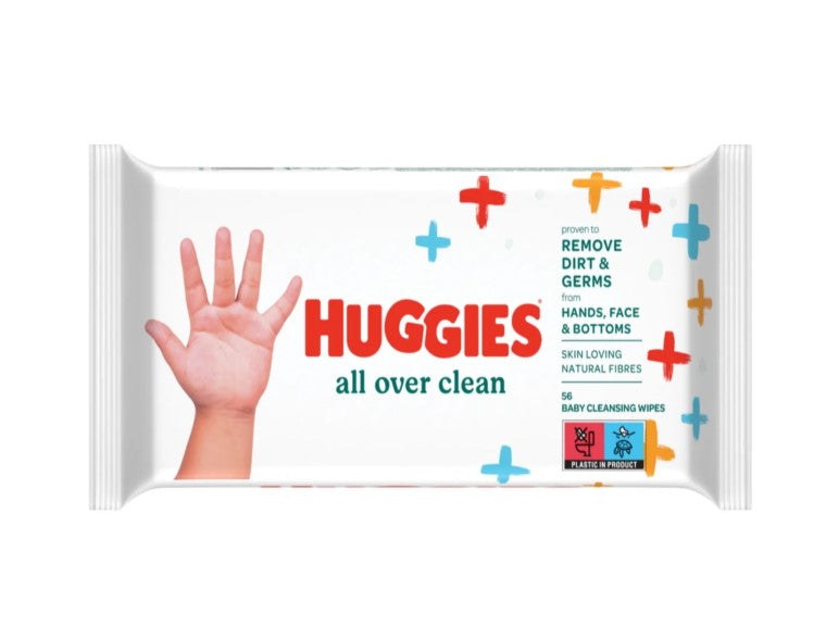 10x Huggies All Over Clean Billendoekjes 56 doekjes