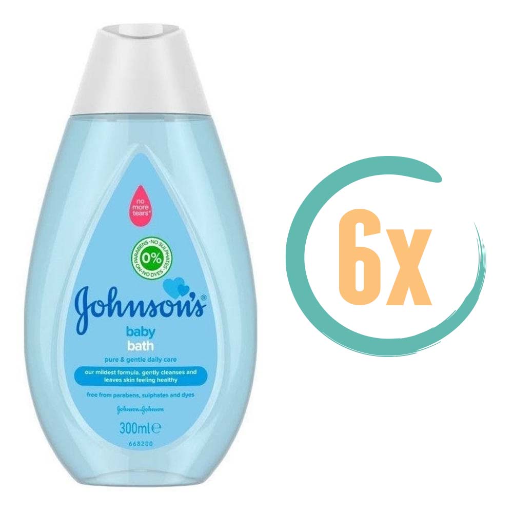 6x Johnson Baby Bath 300ml, VoordeligInslaan.nl