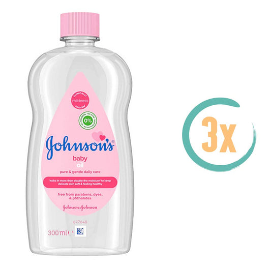 3x Johnson’s Baby Olie 300ml