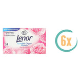 6x Lenor Droogtrommeldoekjes Pink Blossom 34 stuks