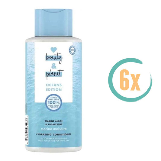 6x Love Beauty and Planet Hydrating Marine Conditioner 400ml