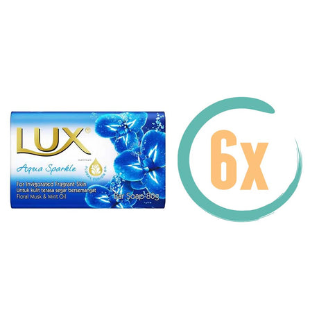 6x Lux Aqua Sparkle Zeep 80gr, VoordeligInslaan.nl