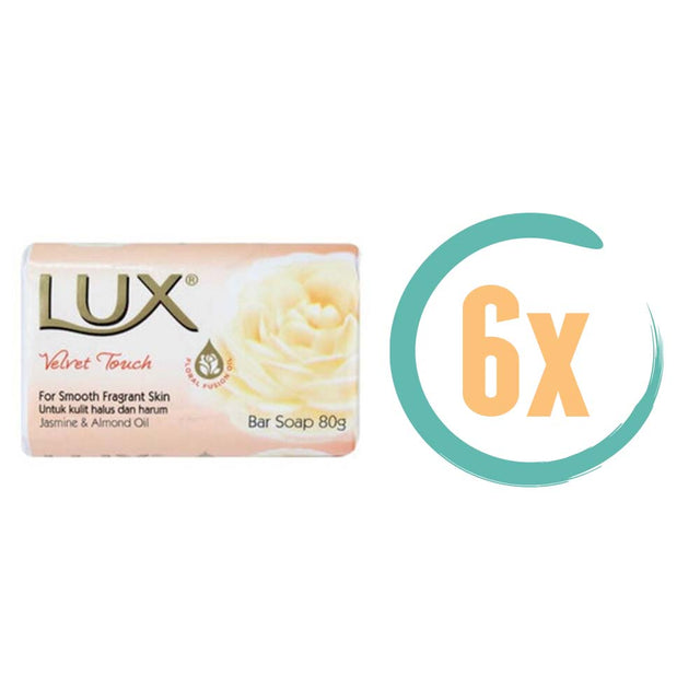 6x Lux Velvet Touch Zeep 80gr, VoordeligInslaan.nl