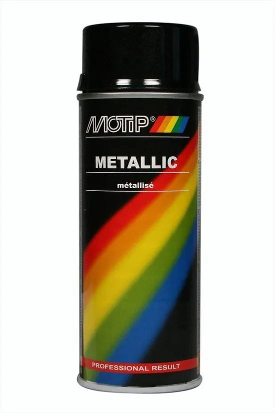 Motip Metallic Zwart Spuitlak 400ml