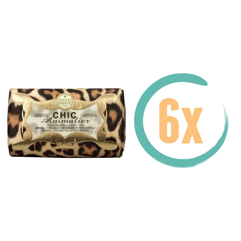 6x Nesti Dante Chic Handzeep Animalier 250gr, VoordeligInslaan.nl