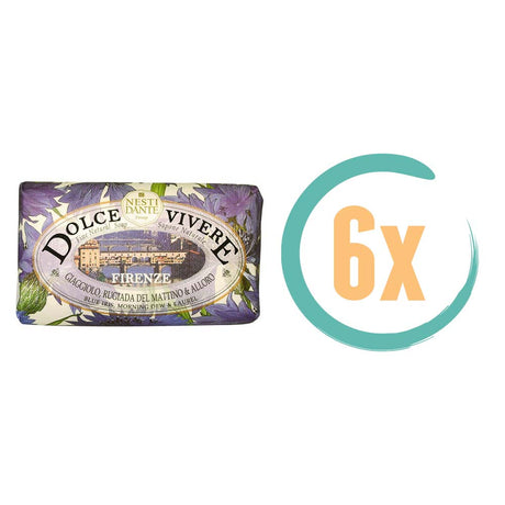 6x Nesti Dante Dolce Vivere Handzeep Firenze 250gr, VoordeligInslaan.nl