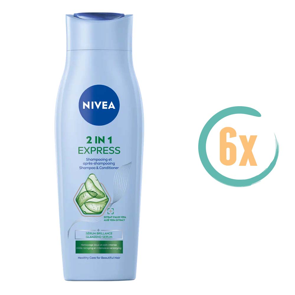 6x Nivea 2in1 Express Shampoo 250ml