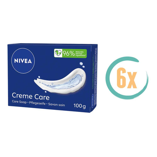 6x Nivea Creme Care Zeep 100g