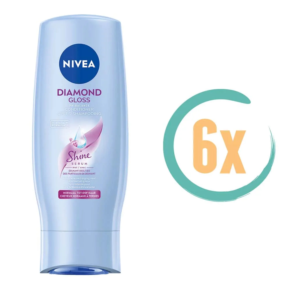 6x Nivea Diamond Gloss Conditioner 200ml