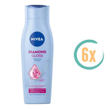 6x Nivea Diamond Gloss Shampoo 250ml