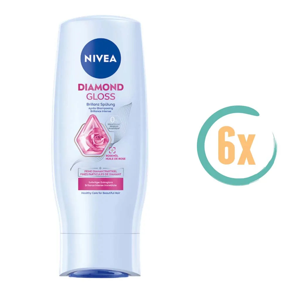 6x Nivea Diamond Gloss Conditioner 200ml