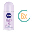 6x Nivea Double Effect Deoroller 50ml, VoordeligInslaan.nl