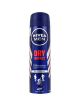 6x Nivea Dry Impact Deospray Men 150ml, VoordeligInslaan.nl