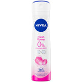 6x Nivea Fresh Flower Deospray 150ml